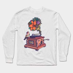 Vintage Record Player Long Sleeve T-Shirt